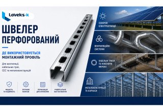 Швелер перфорований: де використовується монтажний профіль