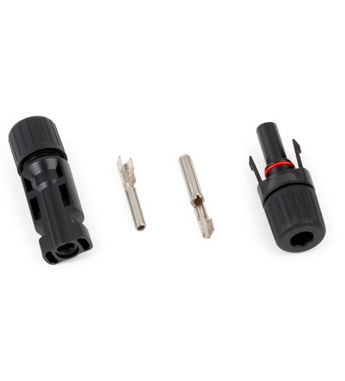 Коннектор MC4 для кабеля 4-6 мм² (пара, с контактами)