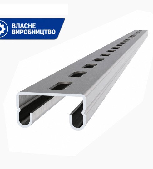 Оцинкований монтажний С-профіль для сонячних панелей 6 м 41х21x1,5