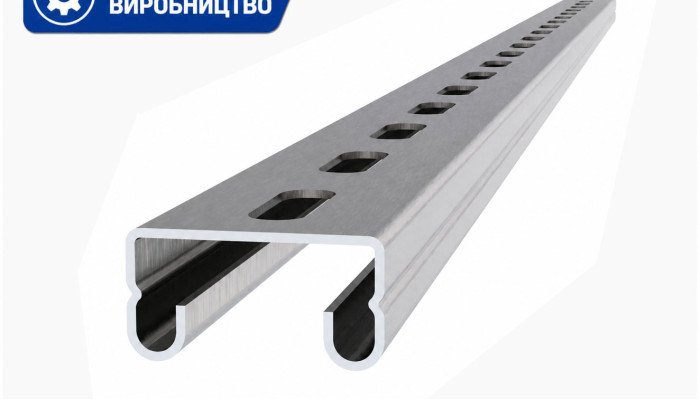 Оцинкований монтажний С-профіль для сонячних панелей 6 м 41х21x1,5