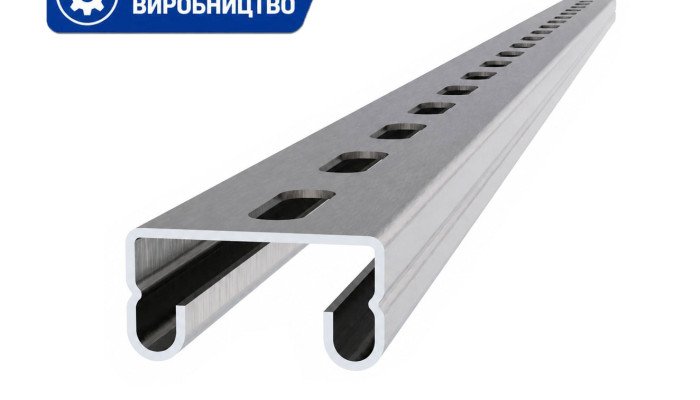 Оцинкований монтажний С-профіль для сонячних панелей 6 м 41х21x1,5