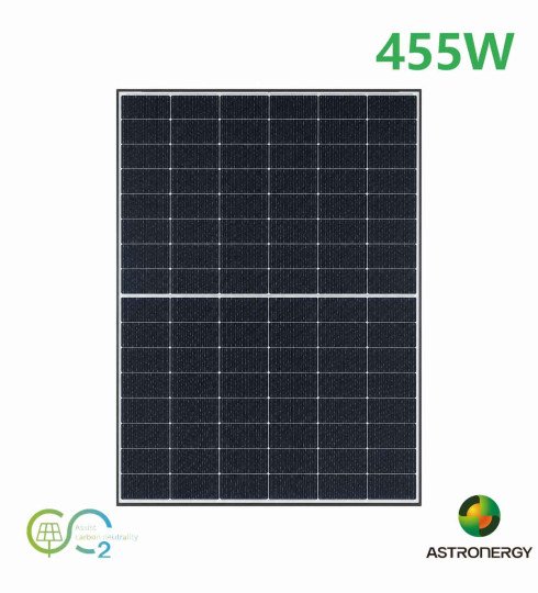Сонячна панель Astronergy ASTRO N7s 455W CHSM48RN(DG)(BLH)/F-BH (TOPCon, bifacial, Full Black)