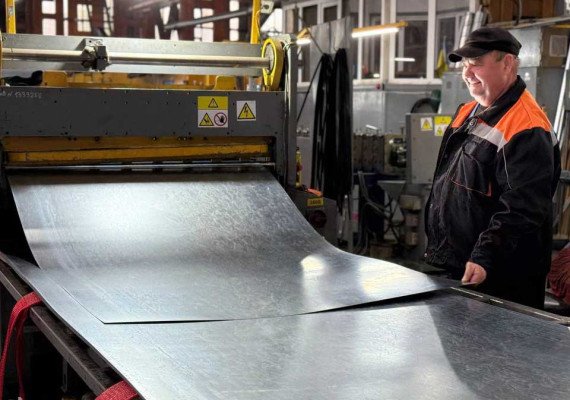 Лист оцинкований 0,65 мм 1250x2500