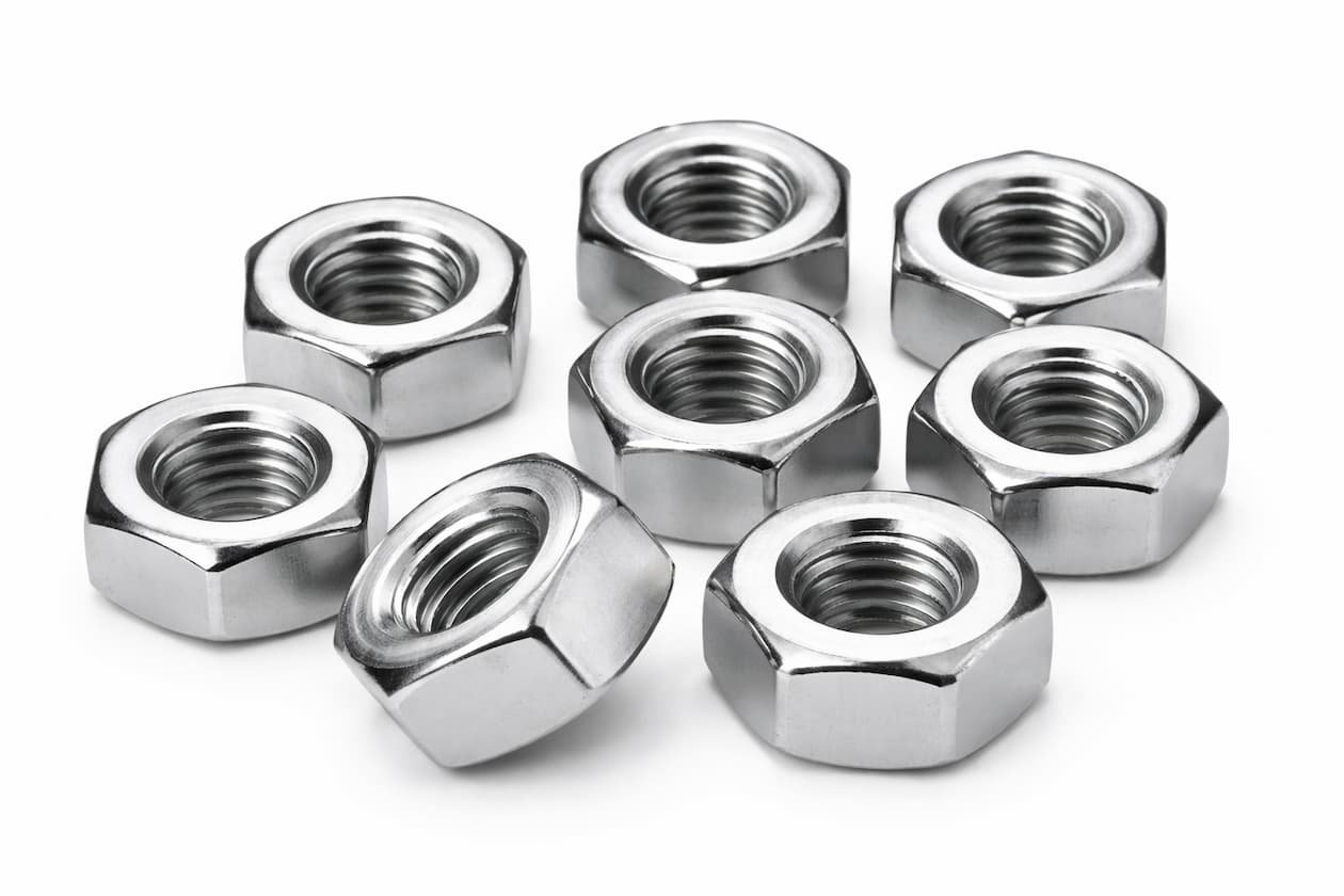 Шестигранные гайки M12 с внутренней резьбой, оцинкованные